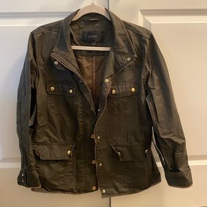J.crew women’s twill field jacket (in mossy brown)